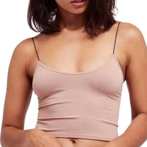 NWOT Free People Intimately Seamless Skinny Brami Top Natural Size XS/S(0-6)